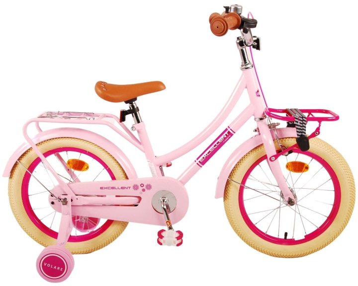 Volare Børnecykel 16 - Excellent Pink (21388) i gruppen LEGETØJ, BØRN & BABY / Udeleg & Sport / Cykler og scootere hos TP E-commerce Nordic AB (D06398)