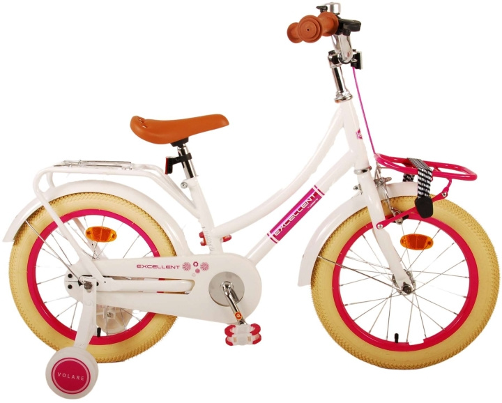 Volare Børnecykel 16 - Excellent Hvid (21389) i gruppen LEGETØJ, BØRN & BABY / Udeleg & Sport / Cykler og scootere hos TP E-commerce Nordic AB (D06399)