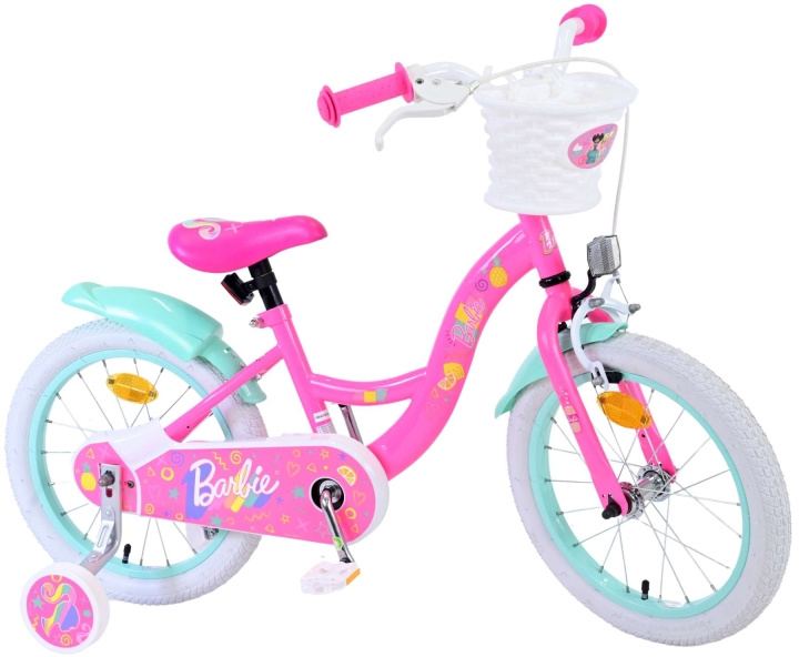 Volare Børnecykel 16 - Barbie (31654-SACB) i gruppen LEGETØJ, BØRN & BABY / Udeleg & Sport / Cykler og scootere hos TP E-commerce Nordic AB (D06487)