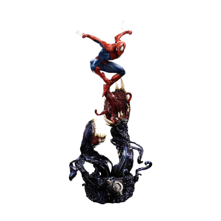 Spiderman Spider-man vs Villains - Spider-Man Deluxe Statue Skala 1/10 i gruppen SPORT, FRITID & HOBBY / Sjove gadgets / Samlergenstande hos TP E-commerce Nordic AB (D06534)