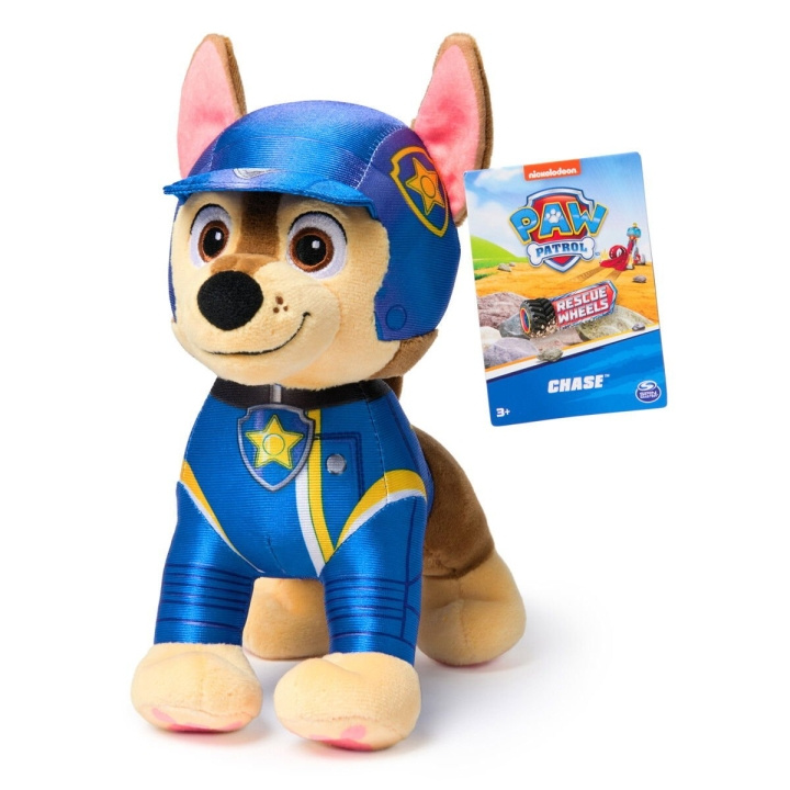 Paw Patrol Rescue Wheels - Basic Plush - Chase (19 cm) i gruppen LEGETØJ, BØRN & BABY / Babyleg (0-3 år) / Tøjdyr hos TP E-commerce Nordic AB (D06542)