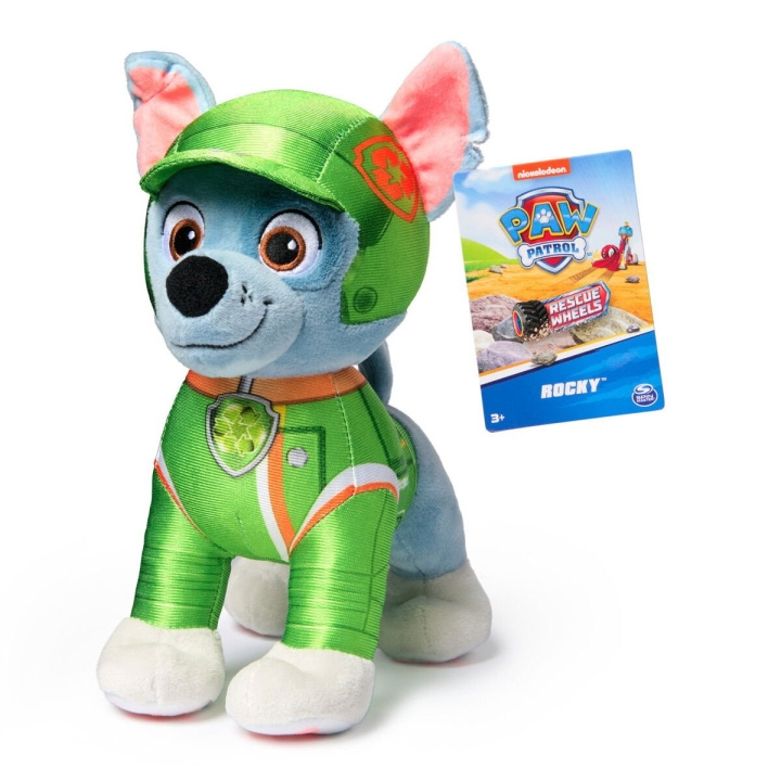 Paw Patrol Rescue Wheels - Basic Plush - Rocy (19 cm) i gruppen LEGETØJ, BØRN & BABY / Babyleg (0-3 år) / Tøjdyr hos TP E-commerce Nordic AB (D06545)