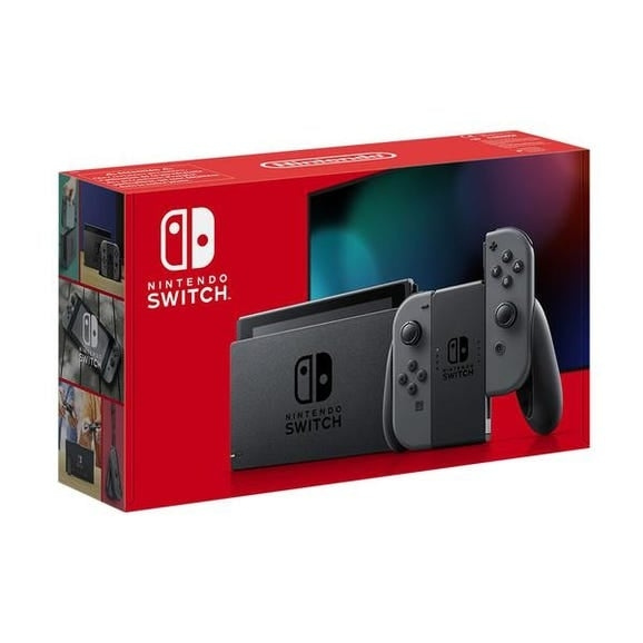 Nintendo Switch-konsol med grå Joy-Con (V2) i gruppen HJEMMEELEKTRONIK / Spilkonsoller og tilbehør / Nintendo Switch / Spilkonsoller hos TP E-commerce Nordic AB (D06561)