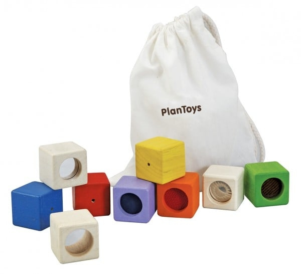 PlanToys Aktivitetsblokke (5531) i gruppen LEGETØJ, BØRN & BABY / Babyleg (0-3 år) / Aktivitetslegetøj hos TP E-commerce Nordic AB (D06576)