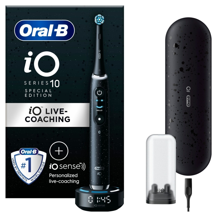 Oral B iO10 Cosmic Black elektrisk tandbørste i gruppen SKØNHED & HELSE / Oral pleje / Elektriske tandbørster hos TP E-commerce Nordic AB (D06707)