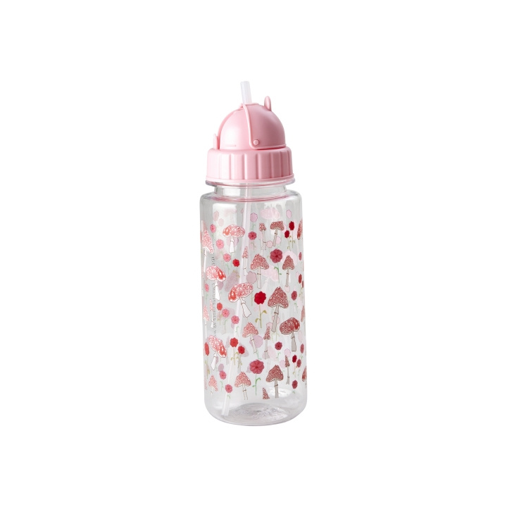 RICE Drikkedunk i plast til børn med pink Happy Forest-print - pink - 500 ml i gruppen LEGETØJ, BØRN & BABY / Mad & Drikke / Børnebestik og tallerkener hos TP E-commerce Nordic AB (D06724)