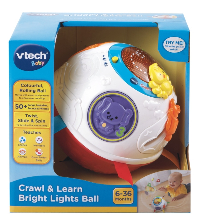 VTech Baby Kravle- og Lærebold (Danish) (950-151532) i gruppen LEGETØJ, BØRN & BABY / Babyleg (0-3 år) / Aktivitetslegetøj hos TP E-commerce Nordic AB (D06780)