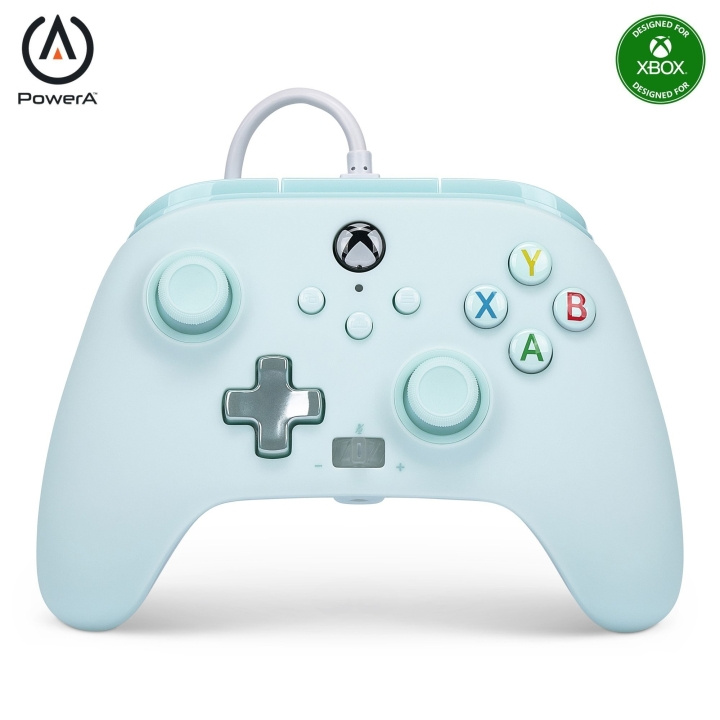 PowerA Enhanced Wired Controller - Xbox Series X/S - Cotton Candy Blue i gruppen HJEMMEELEKTRONIK / Spilkonsoller og tilbehør / Xbox Series X / Tilbehør hos TP E-commerce Nordic AB (D06887)