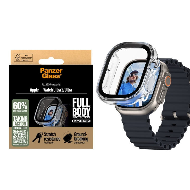 PanzerGlass Skærmbeskytter - Apple Watch Ultra 3 - FullBody - Transparent i gruppen SPORT, FRITID & HOBBY / Smartwatch & Aktivitetsmåler / Tilbehør hos TP E-commerce Nordic AB (D07015)