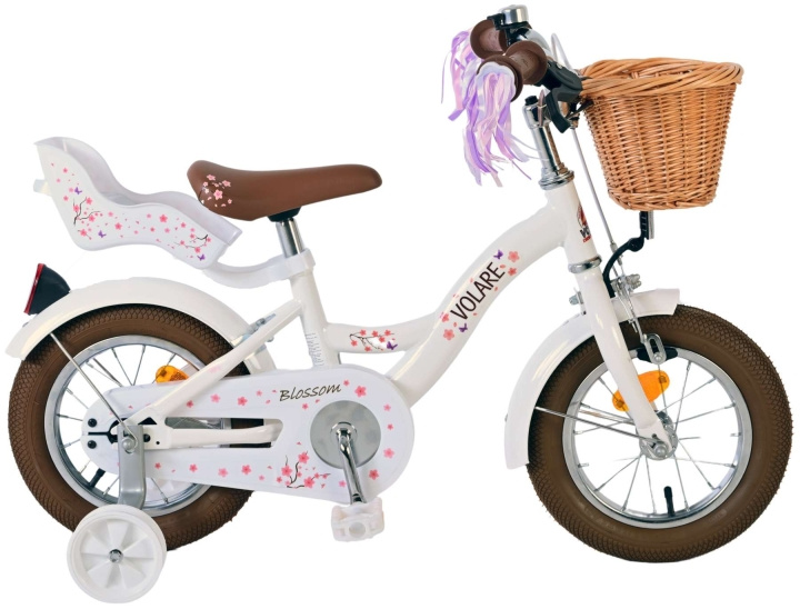 Volare Børnecykel 12 - Blossom Hvid (31244) i gruppen LEGETØJ, BØRN & BABY / Udeleg & Sport / Cykler og scootere hos TP E-commerce Nordic AB (D07059)