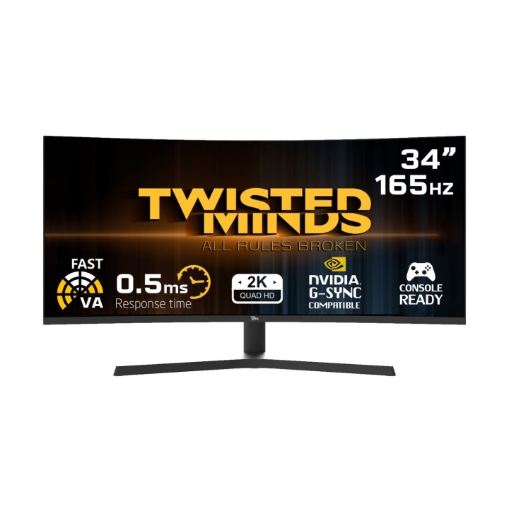 Twisted Minds Eclipse Pro Series CURVE 34 WQHD - 165HZ 0.5ms VA Gaming Monitor i gruppen COMPUTERTILBEHØR / Monitor / Monitorer hos TP E-commerce Nordic AB (D07086)