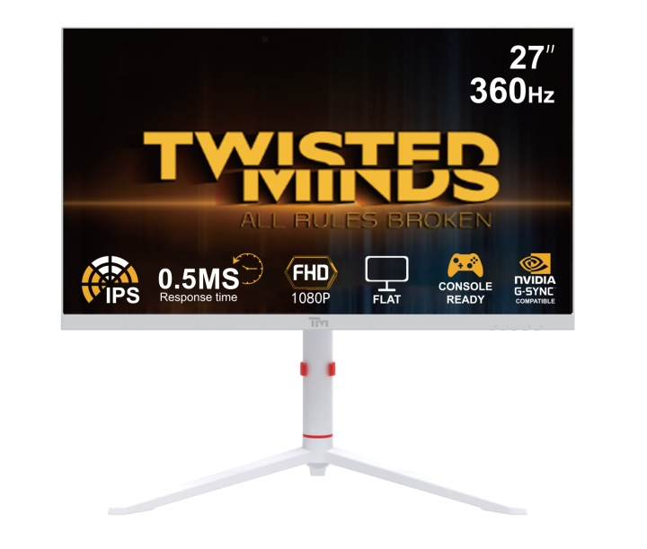 Twisted Minds Arctic Pro Series 27 FHD - 360HZ 0.5MS Fast IPS HDMI 2.1 Gaming Monitor - Hvid i gruppen COMPUTERTILBEHØR / Monitor / Monitorer hos TP E-commerce Nordic AB (D07087)