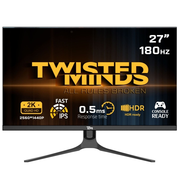 Twisted Minds Blaze Series Flat 27 QHD - 180HZ 0.5MS Fast IPS HDMI 2.1 Gaming Monitor i gruppen COMPUTERTILBEHØR / Monitor / Monitorer hos TP E-commerce Nordic AB (D07088)