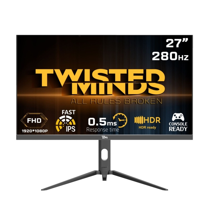 Twisted Minds Supreme Series Flat 27 FHD - 280HZ 0.5MS Fast IPS HDMI 2.1 Gaming Monitor i gruppen COMPUTERTILBEHØR / Monitor / Monitorer hos TP E-commerce Nordic AB (D07091)