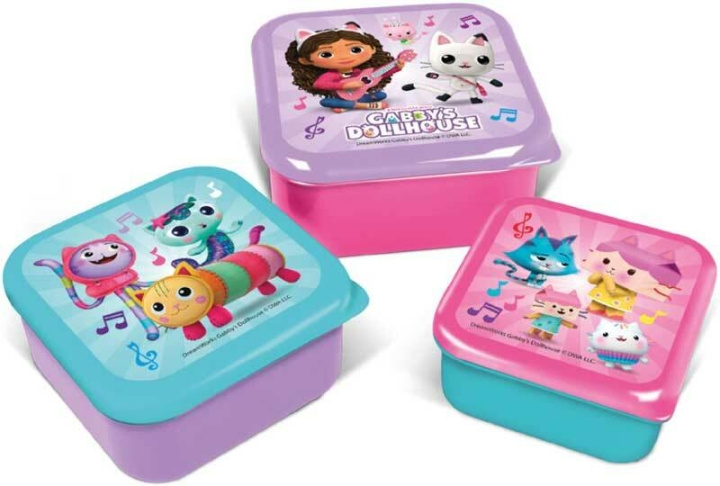 STOR 3 stk. Snack Boxes Set - Gabby\'s Dollhouse i gruppen LEGETØJ, BØRN & BABY / Legetøj / Legetøj hos TP E-commerce Nordic AB (D07152)