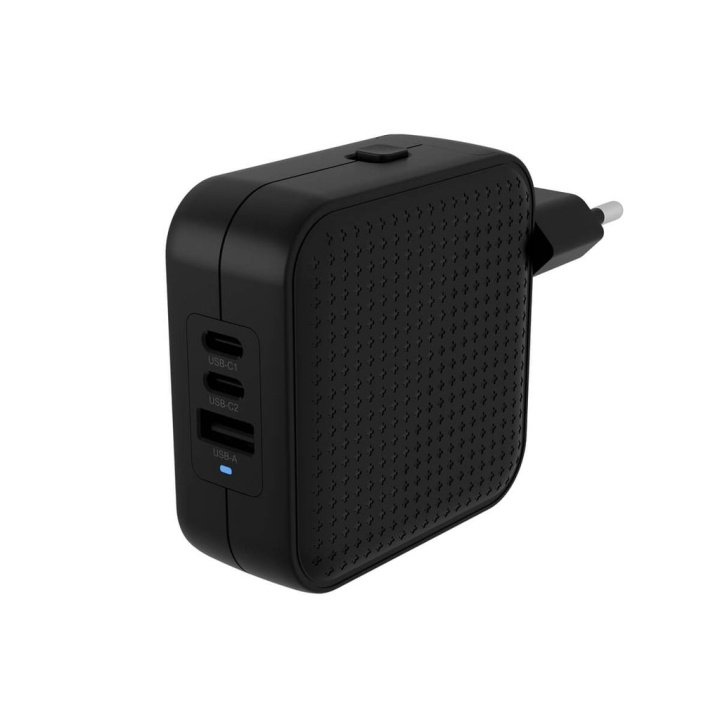 Targus Hyper - HyperJuice 70W USB-C GaN rejseoplader (3C+1A) - Sort i gruppen SMARTPHONES & TABLETS / Opladere og kabler / Vægoplader / Væg oplader Type C hos TP E-commerce Nordic AB (D07167)