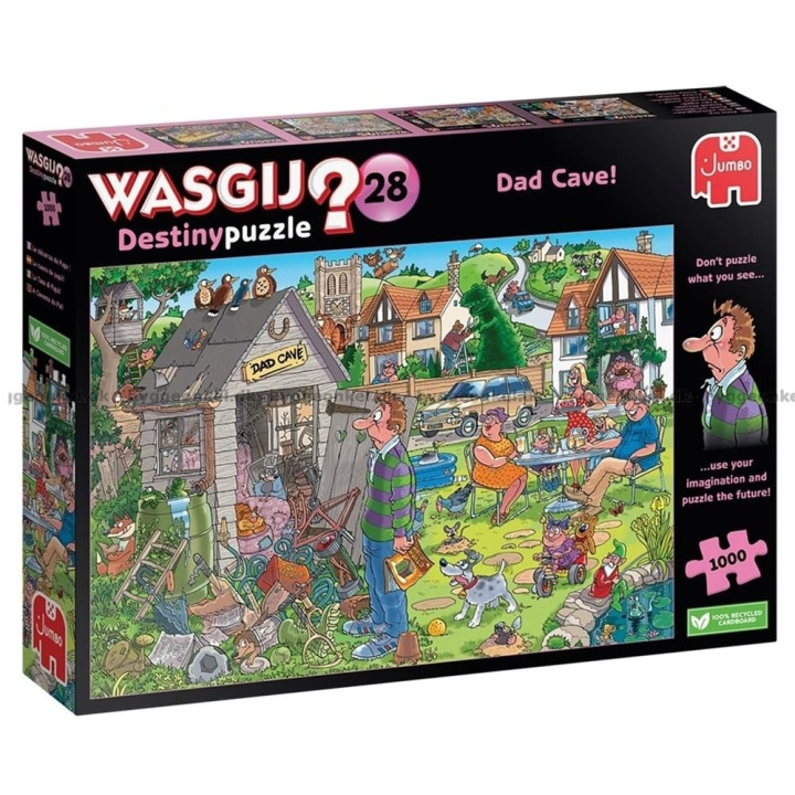 Wasgij Destiny 28 Far-hule! (1000 brikker) (JUM02092) i gruppen SPORT, FRITID & HOBBY / Hobby / Puslespil hos TP E-commerce Nordic AB (D07168)