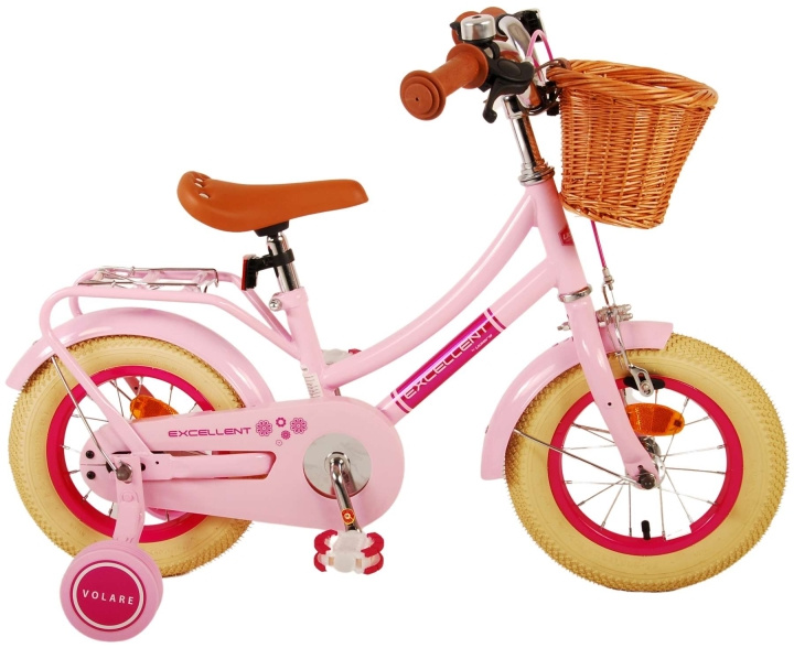 Volare Børnecykel 12 - Excellent Pink (21188) i gruppen LEGETØJ, BØRN & BABY / Udeleg & Sport / Cykler og scootere hos TP E-commerce Nordic AB (D07187)