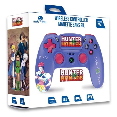 Trade Invaders Hunter x Hunter-Trådløs controller til PS4 med 3,5 mm jackstik - Lilla - Hisoka i gruppen HJEMMEELEKTRONIK / Spilkonsoller og tilbehør / Sony PlayStation 4 hos TP E-commerce Nordic AB (D07259)