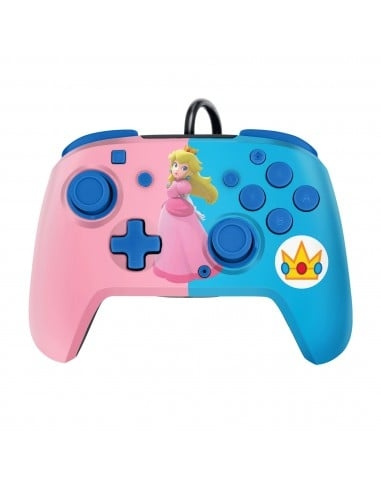 PDP Gaming Faceoff Deluxe Audio Wired Controller Peach Licensed Switch i gruppen HJEMMEELEKTRONIK / Spilkonsoller og tilbehør / Nintendo Switch / Tilbehør hos TP E-commerce Nordic AB (D07305)