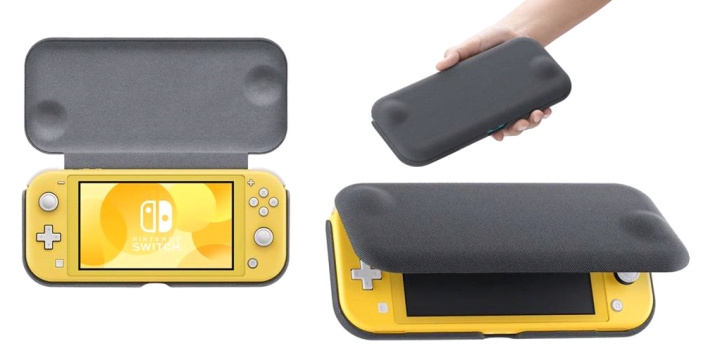 Nintendo Switch Lite flipcover og skærmbeskytter i gruppen HJEMMEELEKTRONIK / Spilkonsoller og tilbehør / Nintendo Switch / Tilbehør hos TP E-commerce Nordic AB (D07326)