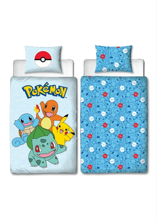 Pokémon Sengelinned - Voksenstørrelse 140 x 200 cm - Pokemon (POK553) i gruppen LEGETØJ, BØRN & BABY / Børnetekstiler / Sengetøj / Sengetøj til juniorer hos TP E-commerce Nordic AB (D07330)