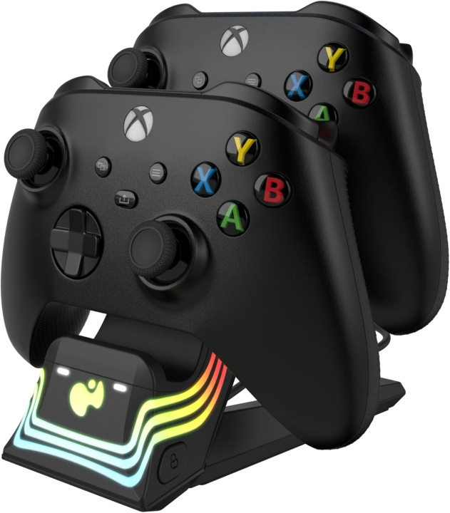 PDP Gaming Afterglow Wave Dual Charger Black Xbox i gruppen HJEMMEELEKTRONIK / Spilkonsoller og tilbehør / Xbox Series X / Tilbehør hos TP E-commerce Nordic AB (D07341)