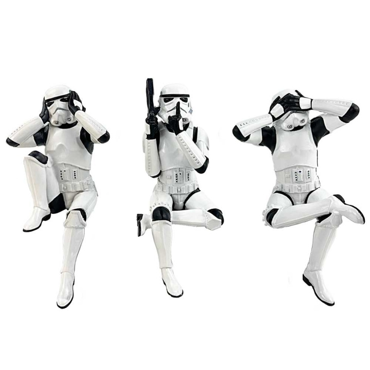 Nemesis Now Tre kloge stormtroopers (hyldesittere) i gruppen SPORT, FRITID & HOBBY / Sjove gadgets / Samlergenstande hos TP E-commerce Nordic AB (D07450)