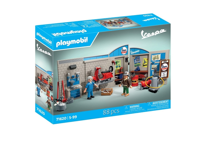 Playmobil 60\'ernes Vespa-garage (71620) i gruppen LEGETØJ, BØRN & BABY / Legetøj / Figurer, miniaturer og tilbehør hos TP E-commerce Nordic AB (D07475)