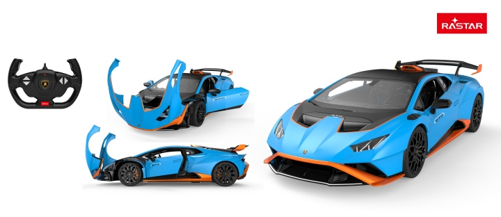 Rastar R/C Lamborghini Huracan STO 1:14 - (98700) i gruppen LEGETØJ, BØRN & BABY / Radiostyrede / Radiostyrede biler hos TP E-commerce Nordic AB (D07484)