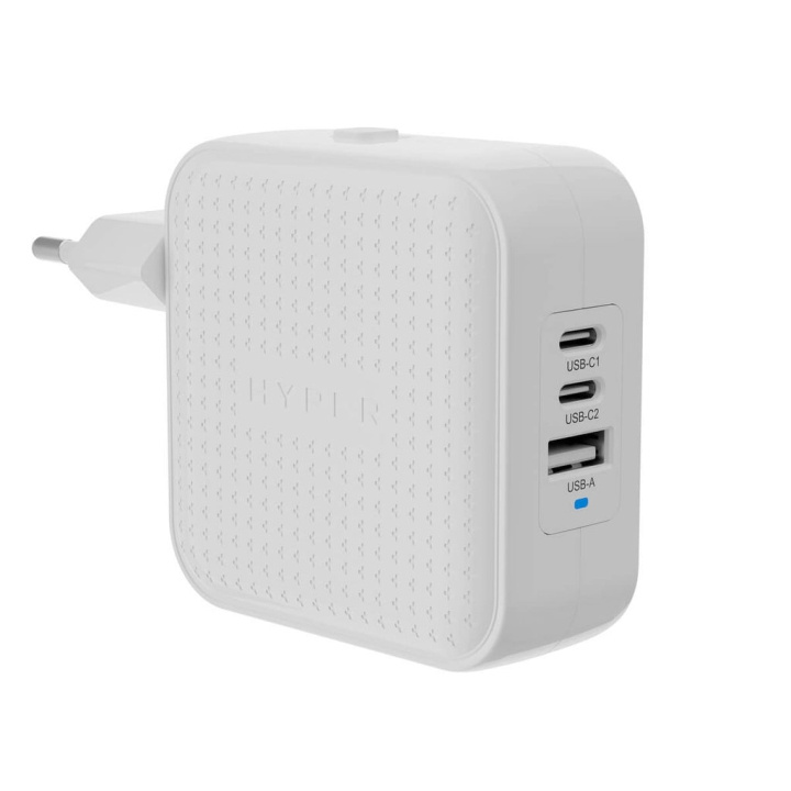 Targus Hyper - HyperJuice 70W USB-C GaN rejseoplader (3C+1A) - Hvid i gruppen SMARTPHONES & TABLETS / Opladere og kabler / Vægoplader / Væg oplader Type C hos TP E-commerce Nordic AB (D07492)