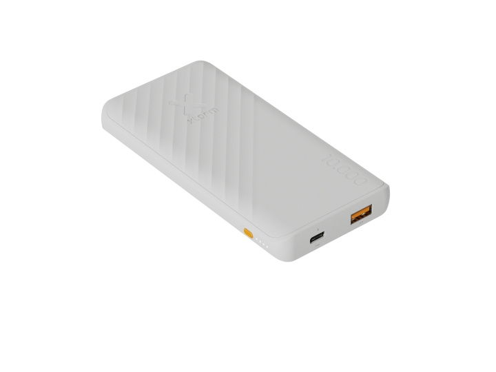 Xtorm 15W FastCharge Go2 Powerbank 10.000 - Askehvid i gruppen SMARTPHONES & TABLETS / Opladere og kabler / Powerbanks hos TP E-commerce Nordic AB (D07529)