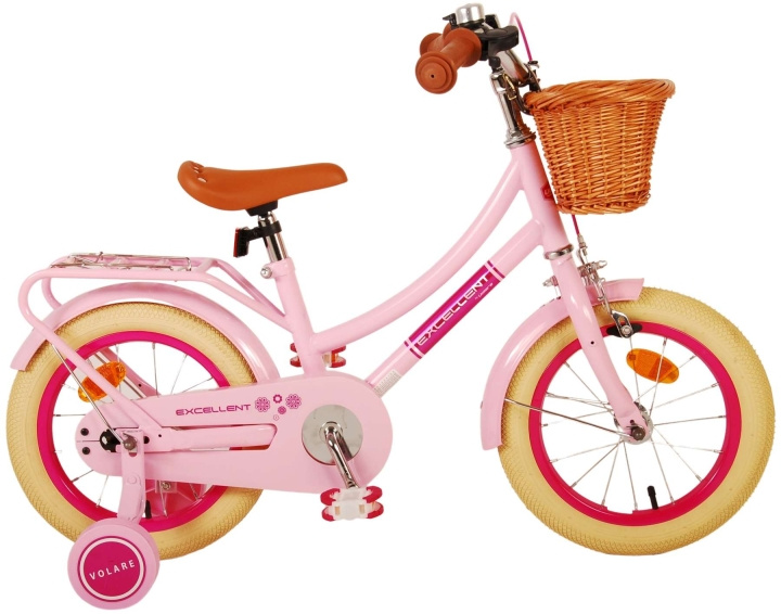 Volare Børnecykel 14 - Excellent Pink (21148) i gruppen LEGETØJ, BØRN & BABY / Udeleg & Sport / Cykler og scootere hos TP E-commerce Nordic AB (D07637)