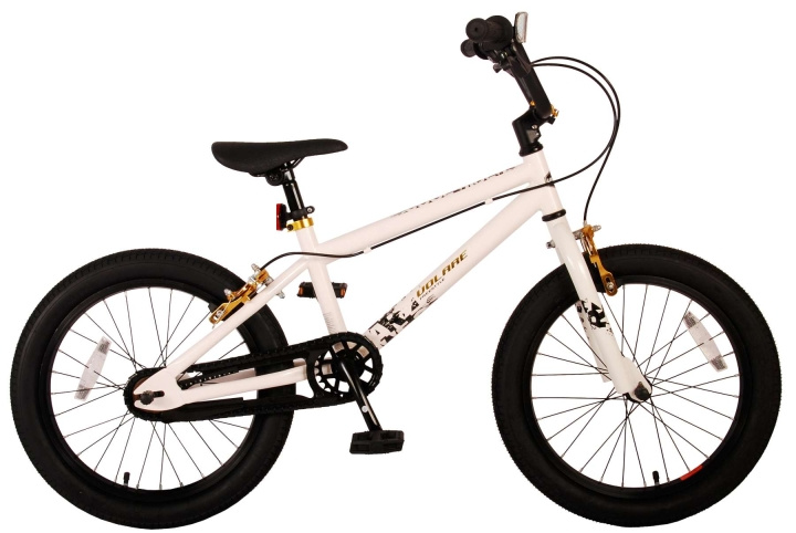 Volare Børnecykel 18 - Cool Rider BMX Hvid/Guld (21879) i gruppen LEGETØJ, BØRN & BABY / Udeleg & Sport / Cykler og scootere hos TP E-commerce Nordic AB (D07641)