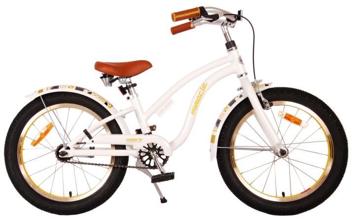 Volare Børnecykel 18 - Miracle Cruiser Hvid (21888) i gruppen LEGETØJ, BØRN & BABY / Udeleg & Sport / Cykler og scootere hos TP E-commerce Nordic AB (D07646)