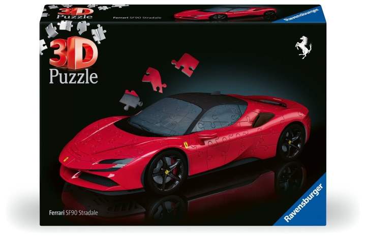 Ravensburger 3D-puslespil Ferrari SF90 Stradale 108p (10311576) i gruppen SPORT, FRITID & HOBBY / Hobby / Puslespil hos TP E-commerce Nordic AB (D07707)