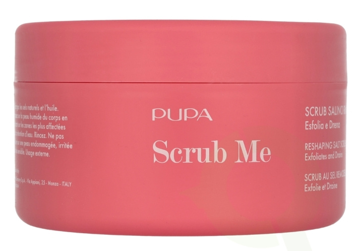 Pupa Milano Pupa Scrub Me Reshaping Salt Scrub 350 g Exfoliates And Drains i gruppen SKØNHED & HELSE / Hudpleje / Ansigt / Scrub / Peeling hos TP E-commerce Nordic AB (D07839)