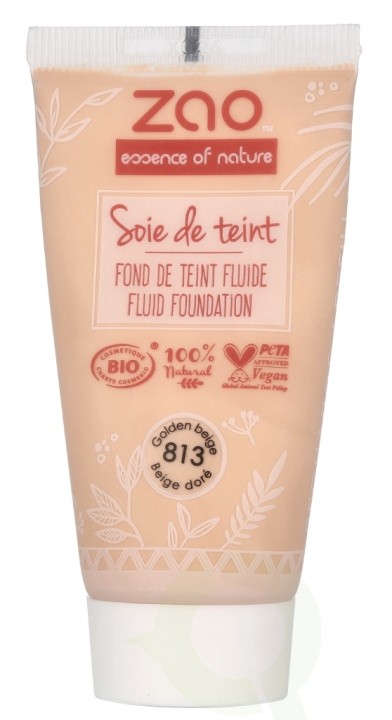 Zao Soie De Teint Fluid Foundation 30 ml #813 Beige Dore i gruppen SKØNHED & HELSE / Makeup / Makeup ansigt / Foundation hos TP E-commerce Nordic AB (D07934)