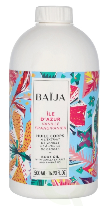 Baija Paris Baija Ile D\'Azur Body Oil 500 ml Vanille Frangipanier i gruppen SKØNHED & HELSE / Hudpleje / Kropspleje / Body lotion hos TP E-commerce Nordic AB (D07951)