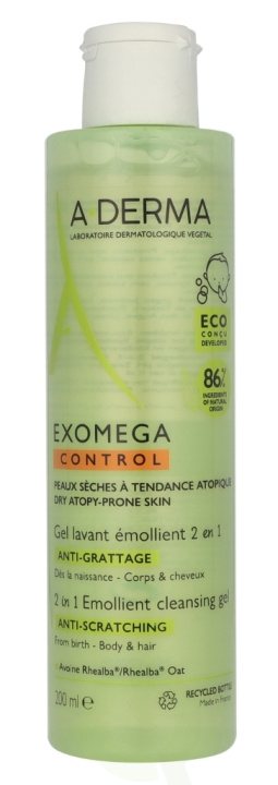 A-Derma Exomega Control Emollient Cleansing Gel 2 in 1 200 ml i gruppen SKØNHED & HELSE / Hudpleje / Ansigt / Ansigtscreme hos TP E-commerce Nordic AB (D07966)