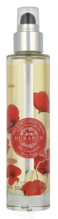 Durance Hair & Body Dry Oil 100 ml Pretty Poppy i gruppen SKØNHED & HELSE / Hår og styling / Hårpleje / Hår olie hos TP E-commerce Nordic AB (D07992)