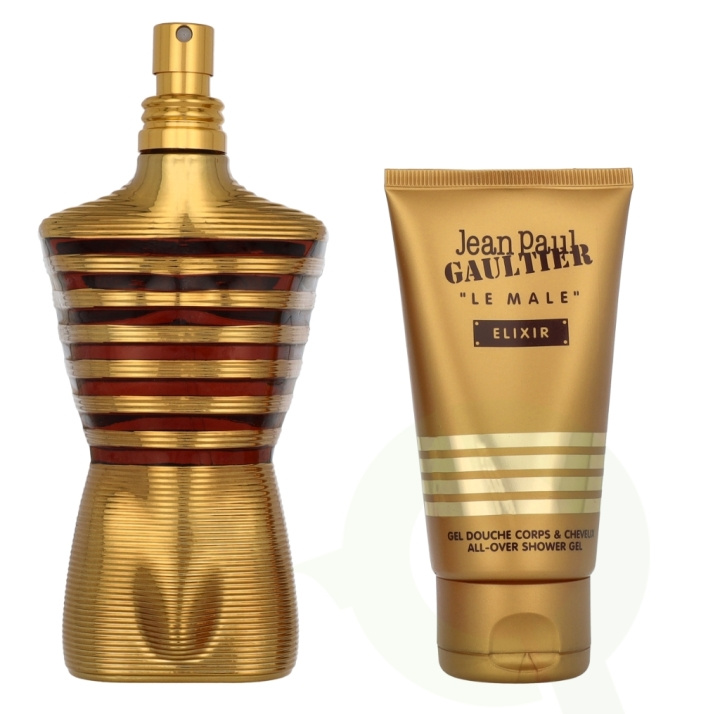 Jean Paul Gaultier Le Male Elixir Giftset 200 ml Edp Spray 125ml/Shower Gel 75ml i gruppen SKØNHED & HELSE / Duft & Parfume / Parfume / Parfume til ham hos TP E-commerce Nordic AB (D08054)