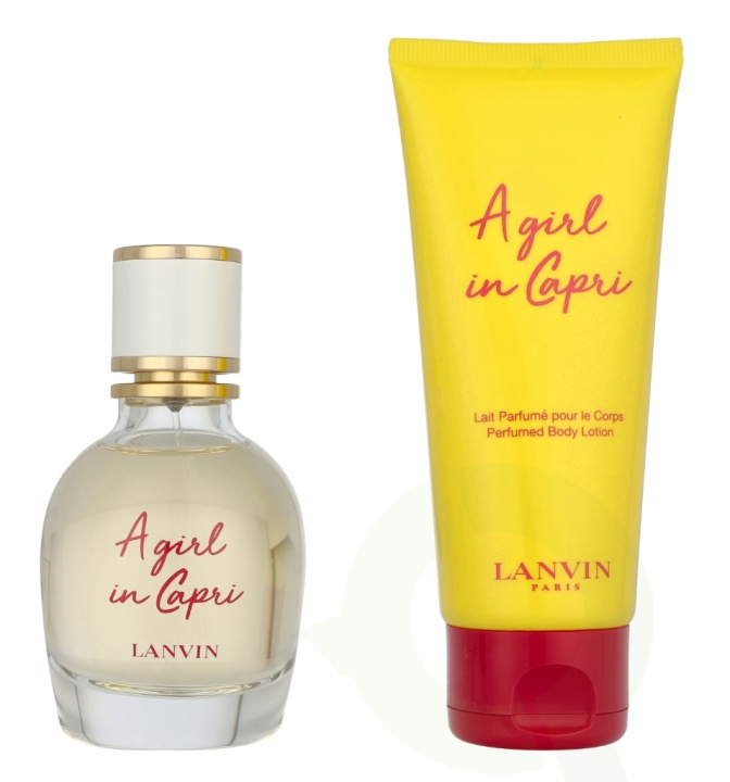 Lanvin A Girl In Capri Giftset 150 ml Edt Spray 50ml/Body Lotion 100ml i gruppen SKØNHED & HELSE / Gaveæske / Gaveæske til hende hos TP E-commerce Nordic AB (D08150)