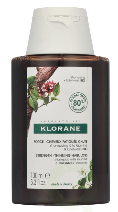 Klorane Strenghtening Shampoo With Quinine & Org. Edelweiss 100 ml i gruppen SKØNHED & HELSE / Hår og styling / Hårpleje / Shampoo hos TP E-commerce Nordic AB (D08153)