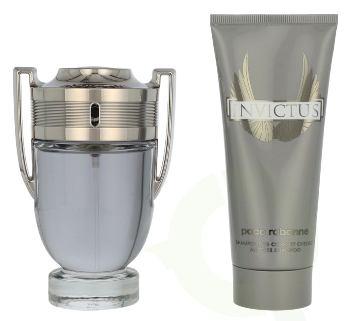 Paco Rabanne Invictus Giftset 200 ml Edt Spray 100ml/Shower Gel 100ml i gruppen SKØNHED & HELSE / Gaveæske / Gaveæske til ham hos TP E-commerce Nordic AB (D08173)