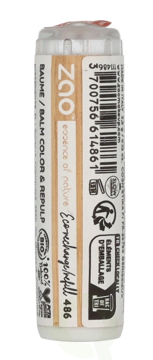 Zao Color & Repulp Lip Balm - Refill 3.5 g #486 Orange Nude i gruppen SKØNHED & HELSE / Makeup / Læber / Læbepomade hos TP E-commerce Nordic AB (D08180)