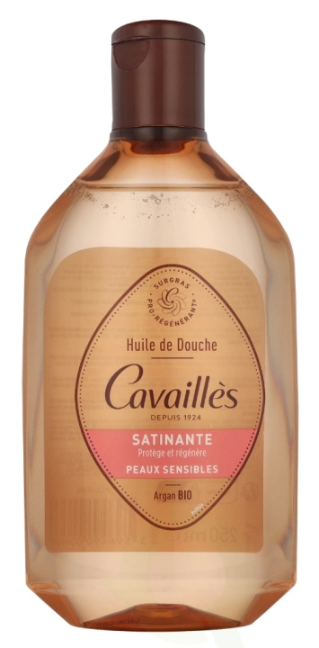 Roge Cavailles Satin Shower Oil 250 ml With Argan And Rose i gruppen SKØNHED & HELSE / Hudpleje / Kropspleje / Bad & brusecreme hos TP E-commerce Nordic AB (D08218)