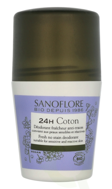 Sanoflore 24H Coton Deodorant 50 ml i gruppen SKØNHED & HELSE / Duft & Parfume / Deodorant / Deo for hende hos TP E-commerce Nordic AB (D08225)