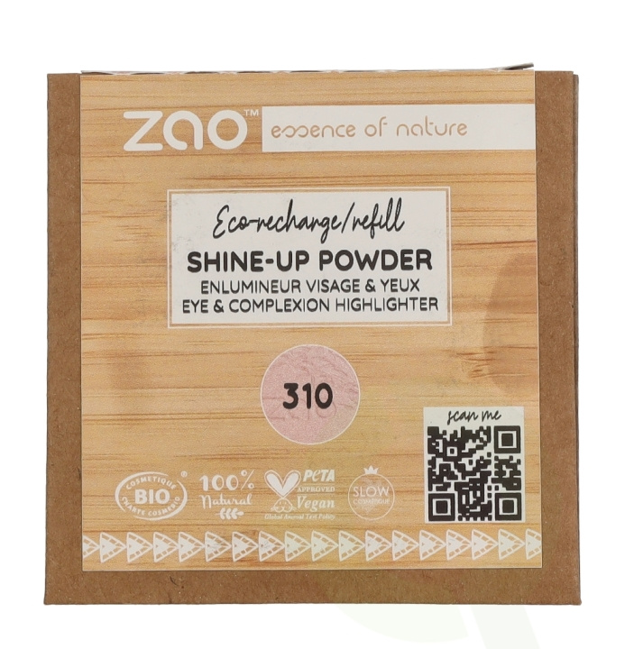 Zao Shine-Up Powder Duo - Refill 9 g #310 Pink/Champagne i gruppen SKØNHED & HELSE / Makeup / Makeup ansigt / Pudder hos TP E-commerce Nordic AB (D08246)