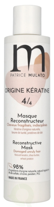 Patrice Mulato P. Mulato Origine Keratine 4/4 Reconstrucitve Mask 200 ml i gruppen SKØNHED & HELSE / Hår og styling / Hårpleje / Hårmaske hos TP E-commerce Nordic AB (D08274)